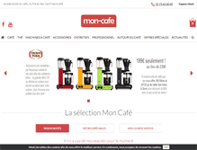 Tablet Screenshot of mon-cafe.com